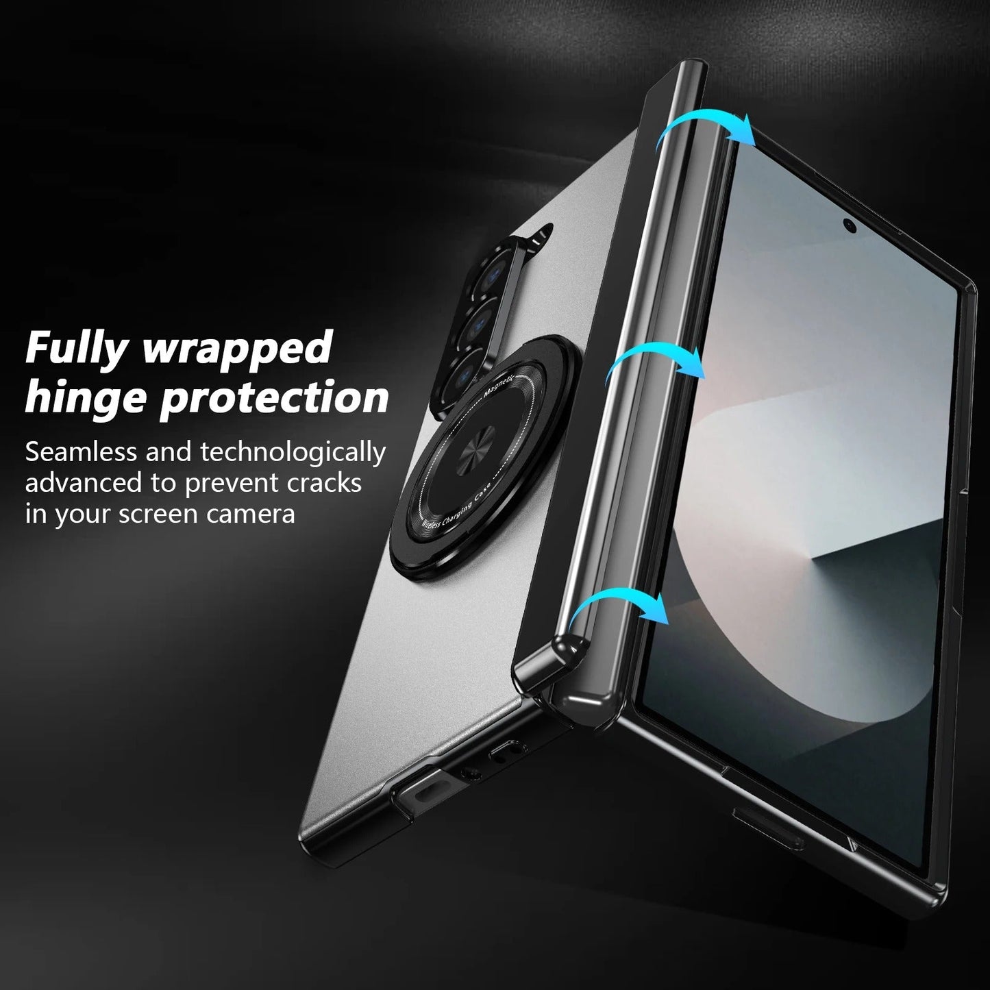 RingArmor Galaxy Z Fold 7, 6, 5 & 4 Magnetic 360° Case with Hinge Protection