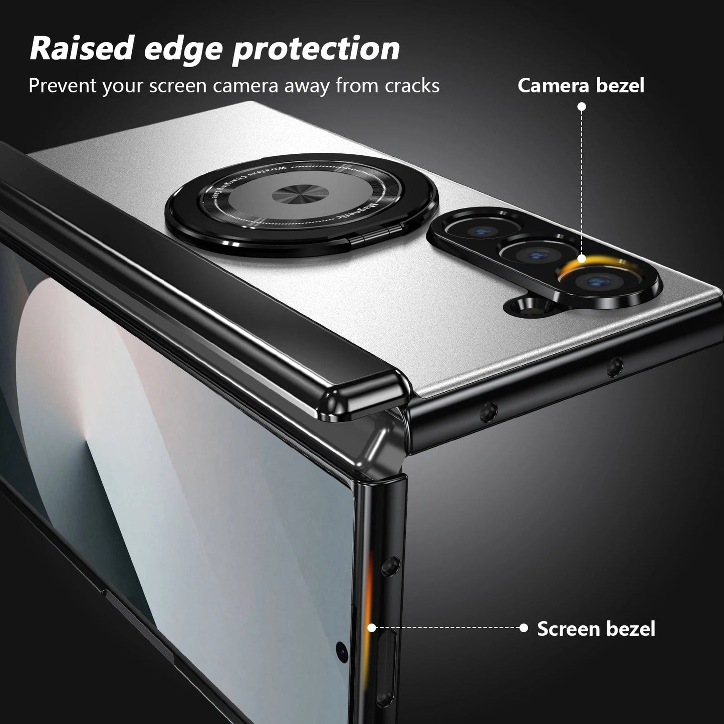 RingArmor Galaxy Z Fold 7, 6, 5 & 4 Magnetic 360° Case with Hinge Protection