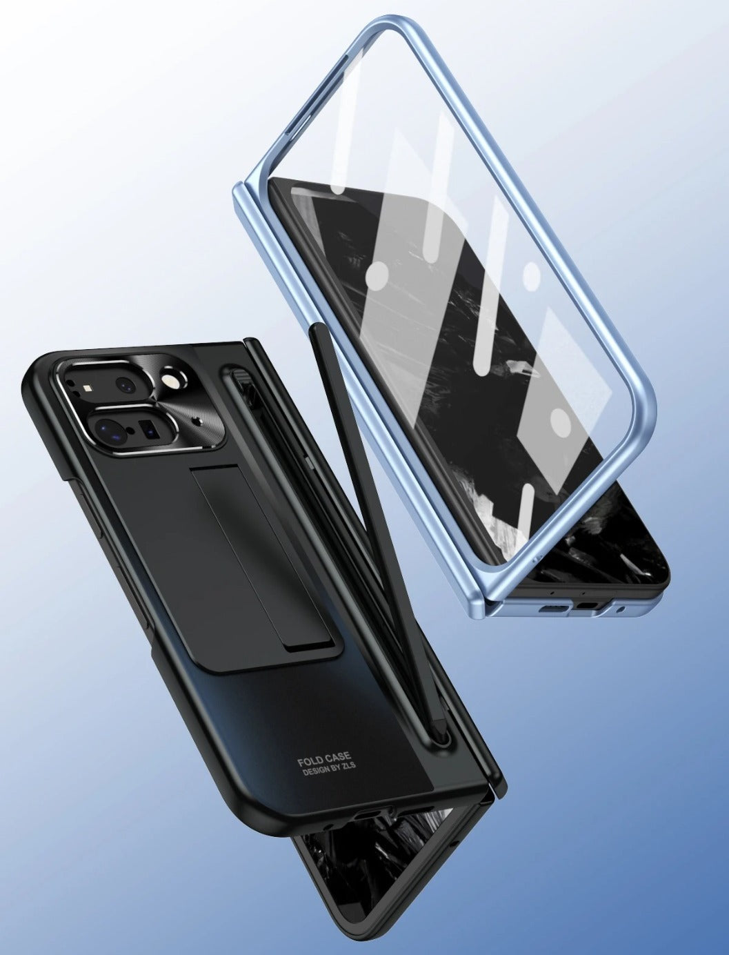 FlexGuard Google Pixel 10, 9 Pro Fold Case with Stylus Slot & Bracket Stand