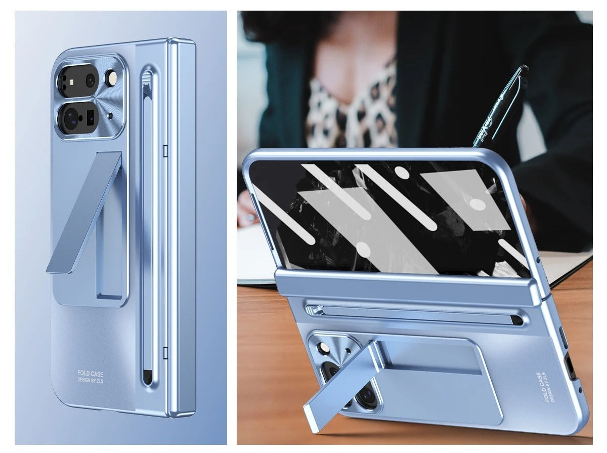 FlexGuard Google Pixel 10, 9 Pro Fold Case with Stylus Slot & Bracket Stand