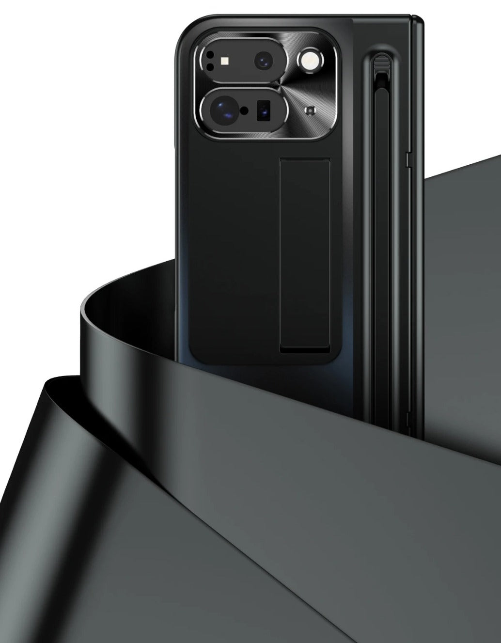 FlexGuard Google Pixel 10, 9 Pro Fold Case with Stylus Slot & Bracket Stand