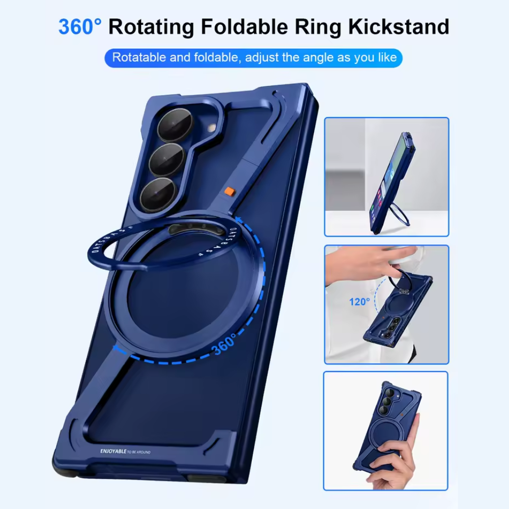 SteelEdge™ Pro Magnetic Alloy Bumper Case for Z Fold 7