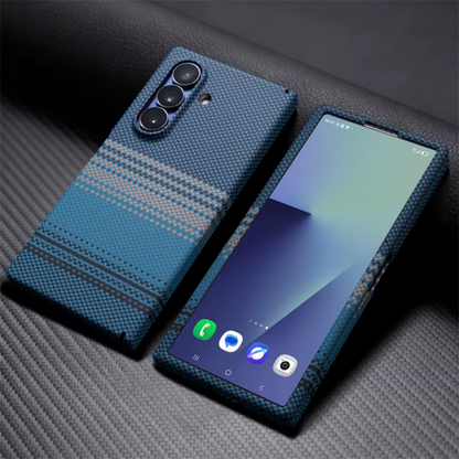 AeroHinge™ Kevlar Texture MagSafe Case for Samsung Galaxy Z Fold 8, 7, 6 Series