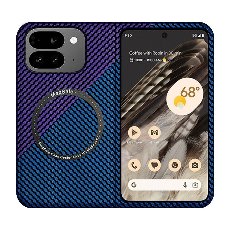 CarbonShield Google Pixel 9 Pro Fold Case with Magnetic Armor & Camera Lens Guard