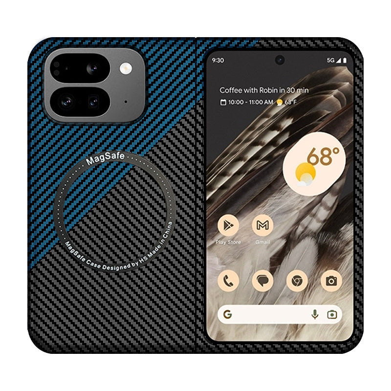 CarbonShield Google Pixel 9 Pro Fold Case with Magnetic Armor & Camera Lens Guard