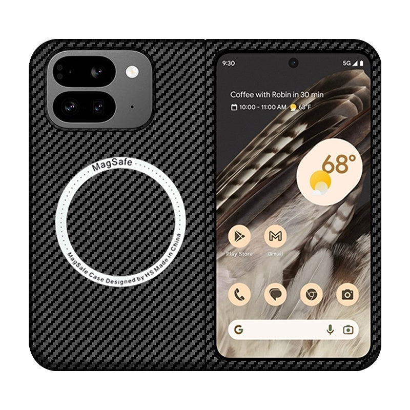 CarbonShield Google Pixel 9 Pro Fold Case with Magnetic Armor & Camera Lens Guard
