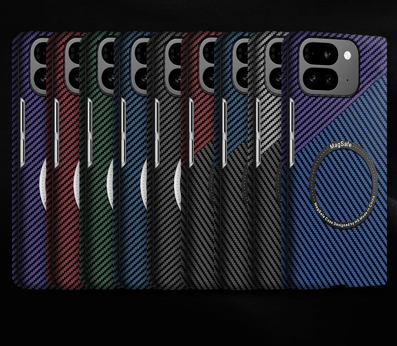 CarbonShield Google Pixel 9 Pro Fold Case with Magnetic Armor & Camera Lens Guard