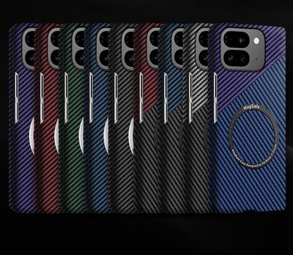 CarbonShield Google Pixel 9 Pro Fold Case with Magnetic Armor & Camera Lens Guard
