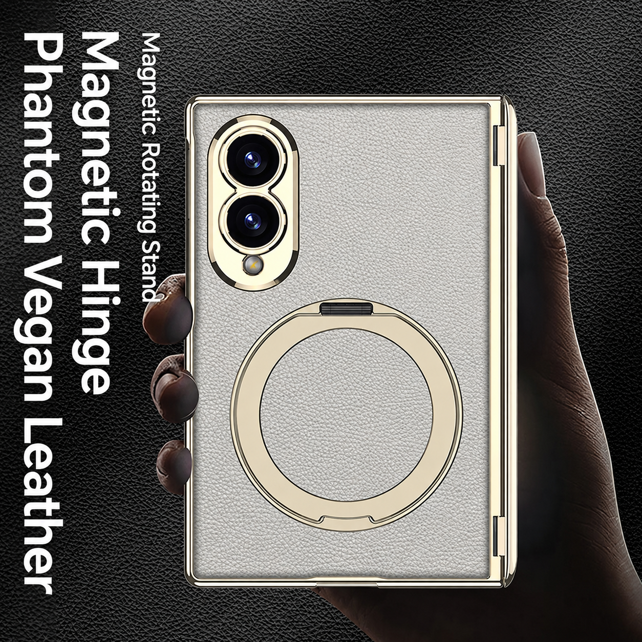 RoyalAura™ Leather MagSafe Case for Samsung Galaxy Z Fold 8, 8 Ultra, 7 Series