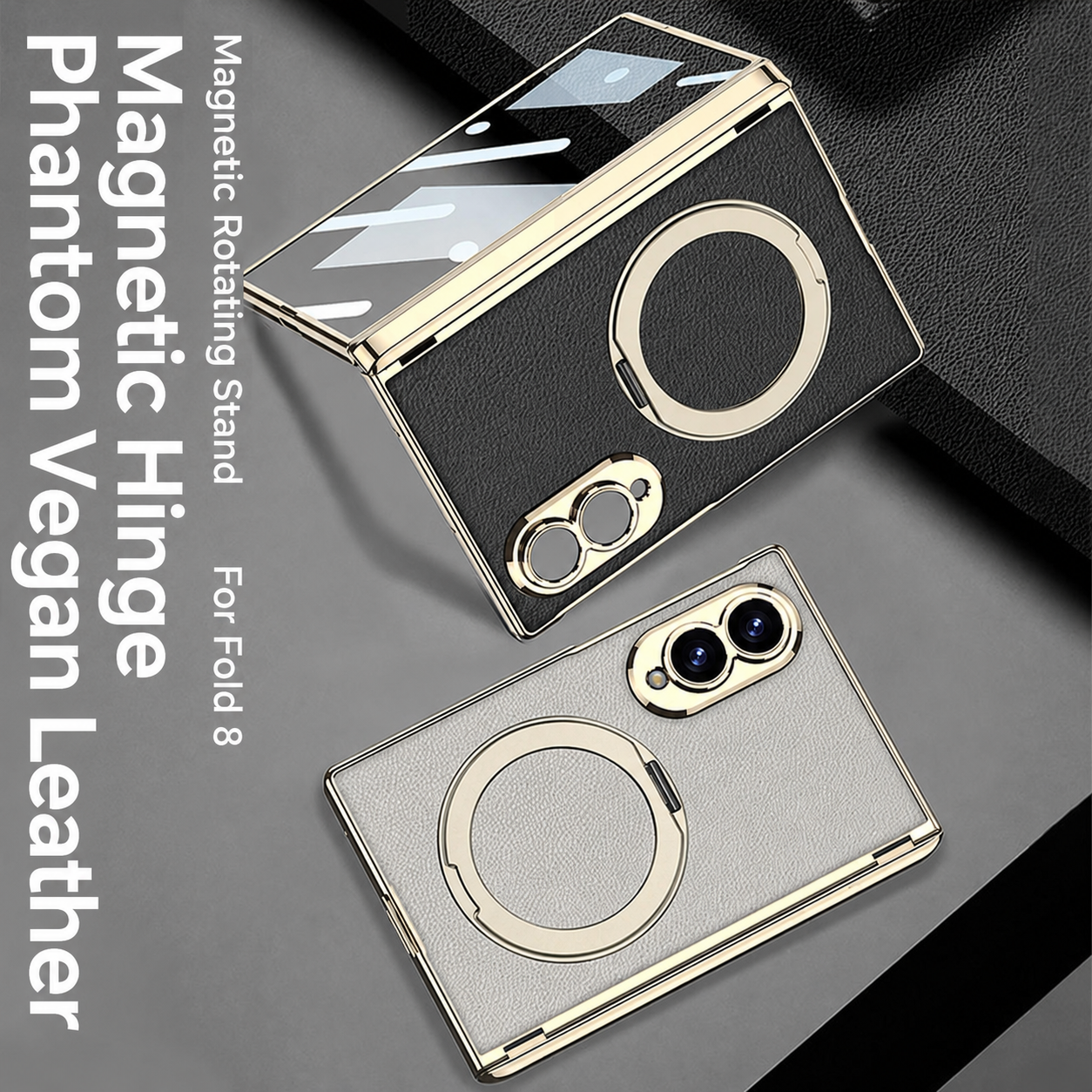 RoyalAura™ Leather MagSafe Case for Samsung Galaxy Z Fold 8, 8 Ultra, 7 Series