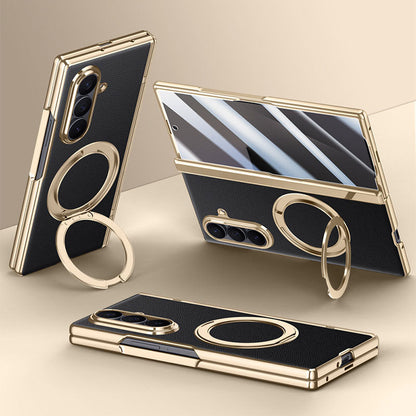 RoyalAura™ Leather MagSafe Case for Samsung Galaxy Z Fold 8, 8 Ultra, 7 Series