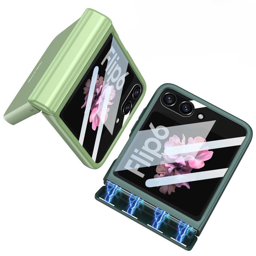 MatteShield Galaxy Z Flip 7, 6 & 5 360° Magnetic Hinge Case with Screen Protection