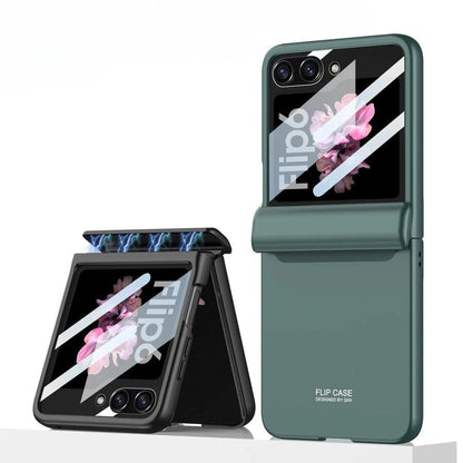 MatteShield Galaxy Z Flip 7, 6 & 5 360° Magnetic Hinge Case with Screen Protection