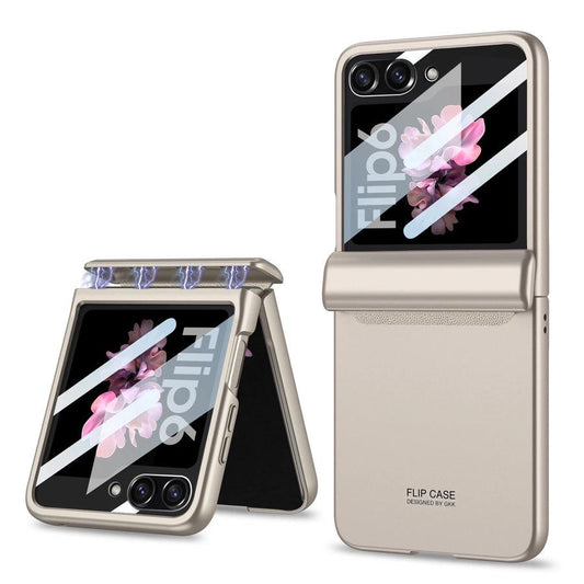 MatteShield Galaxy Z Flip 7, 6 & 5 360° Magnetic Hinge Case with Screen Protection
