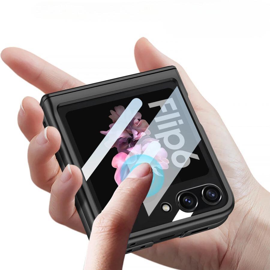 MatteShield Galaxy Z Flip 7, 6 & 5 360° Magnetic Hinge Case with Screen Protection