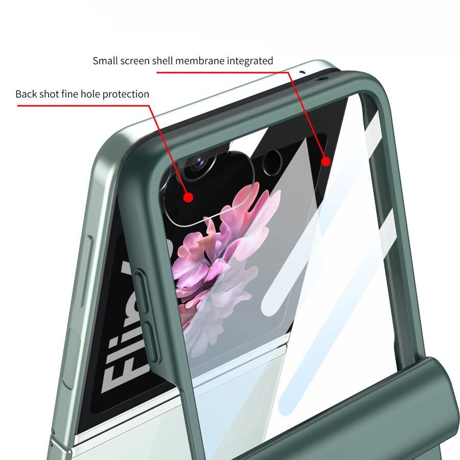 MatteShield Galaxy Z Flip 7, 6 & 5 360° Magnetic Hinge Case with Screen Protection