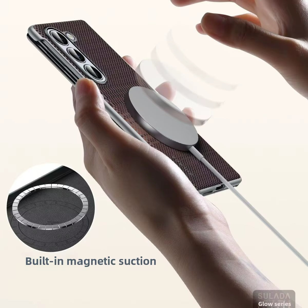 CarbonForce™ Ultra-Thin Kevlar MagSafe Case with HD Screen Guard for Z Fold 7