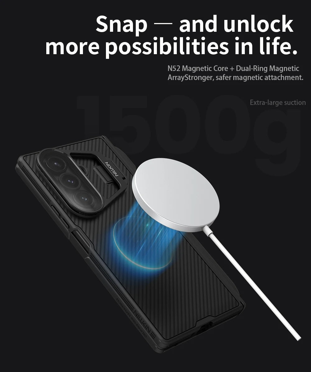MagLift™ Pro Z Fold 7 Magnetic Stand Case with Camera Shield
