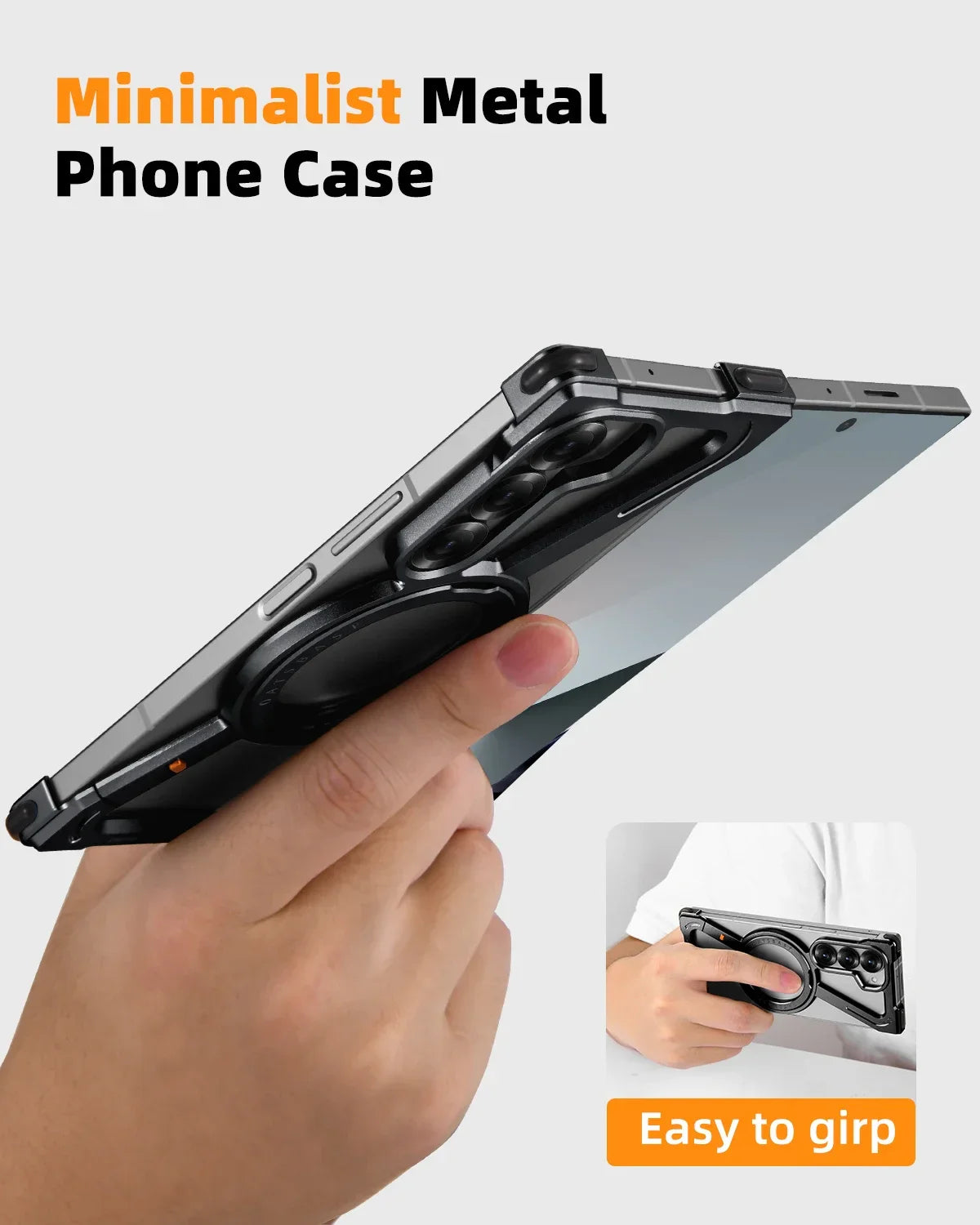SteelEdge™ Pro Magnetic Alloy Bumper Case for Z Fold 7