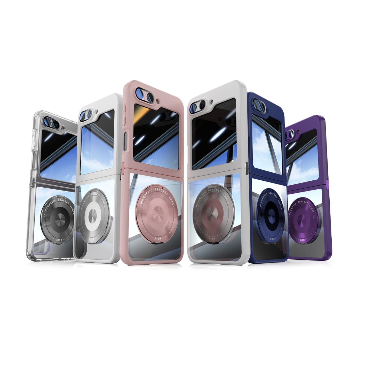 MagArmor Galaxy Z Flip 7 & 6 Magnetic Case with 360° Ring Stand
