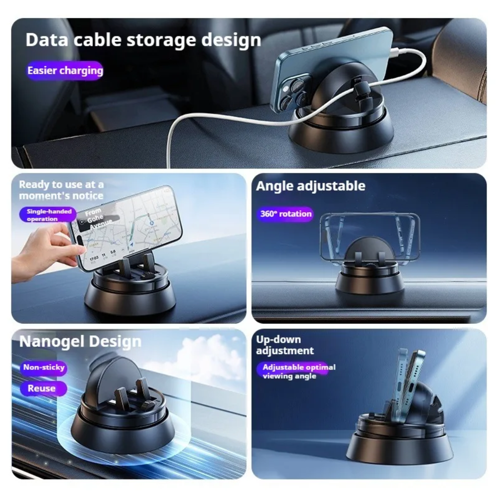 NanoGrip Car Mount – 360° Strong Adsorption Holder