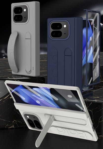 VelvetGuard Pixel 10, 9 Pro Fold Case with Luxe Strap, Camera & Screen Armor