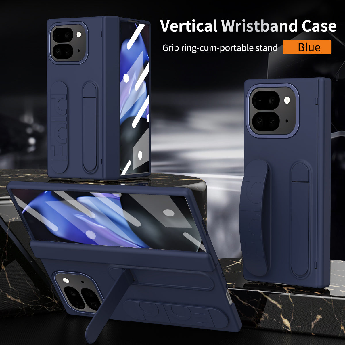 VelvetGuard Pixel 10, 9 Pro Fold Case with Luxe Strap, Camera & Screen Armor