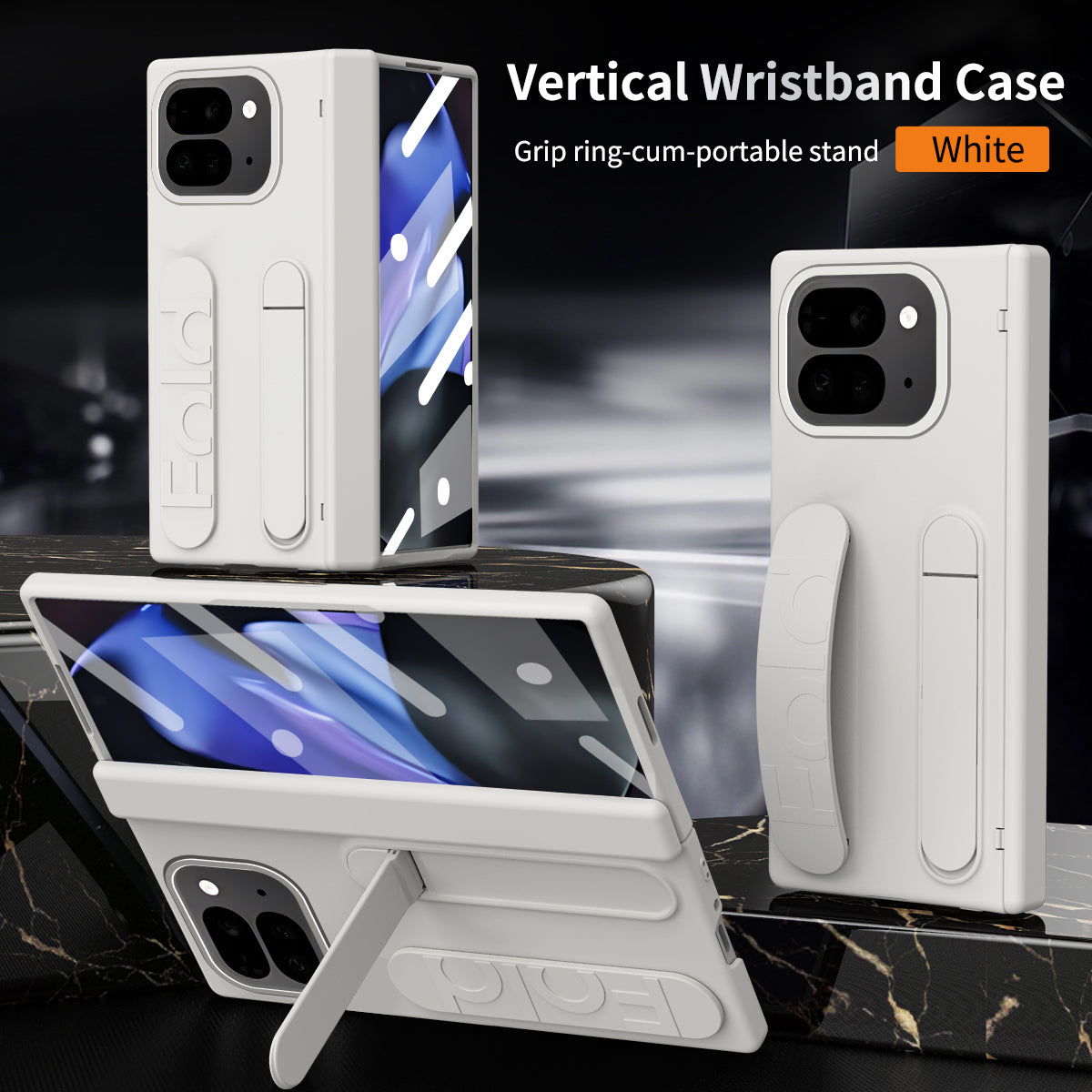 VelvetGuard Pixel 10, 9 Pro Fold Case with Luxe Strap, Camera & Screen Armor