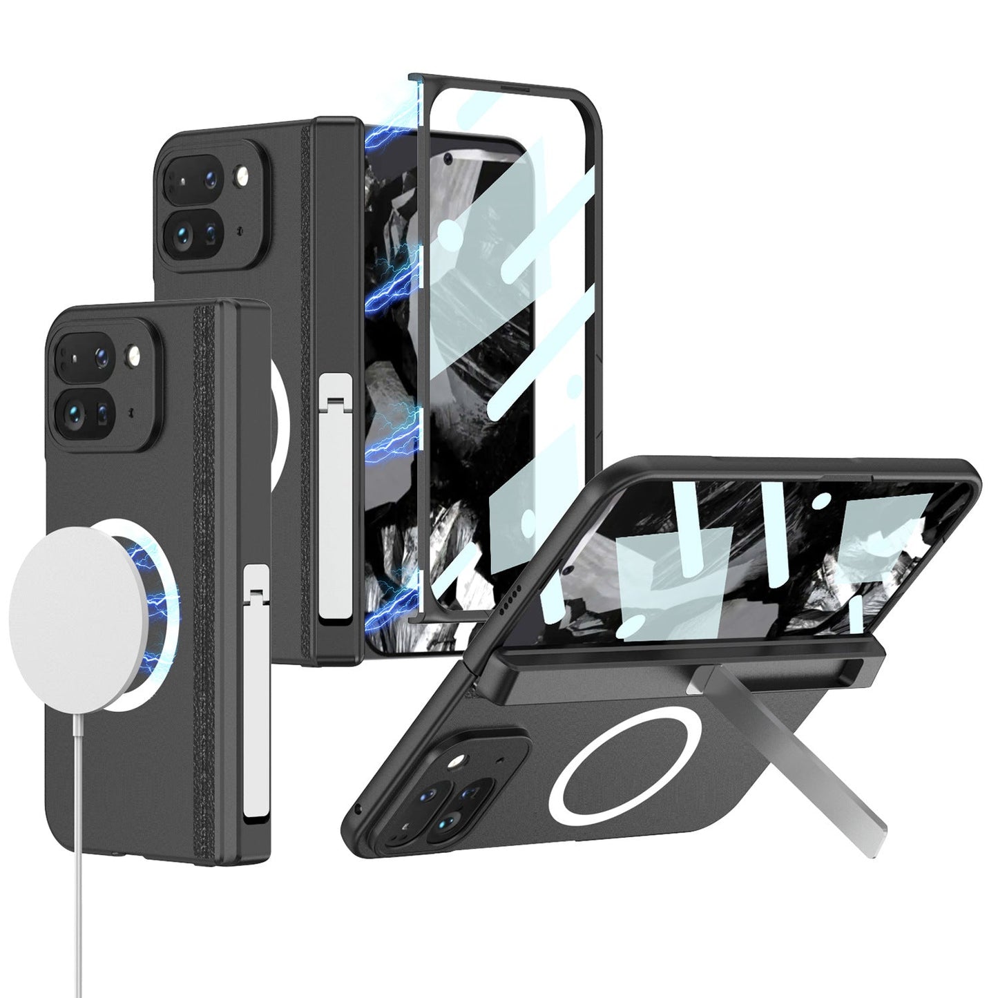 FoldShield MagSafe Google Pixel 9 Pro Fold Case with Kickstand & Hinge Armor