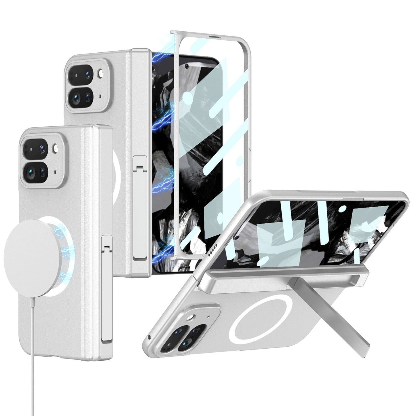FoldShield MagSafe Google Pixel 9 Pro Fold Case with Kickstand & Hinge Armor
