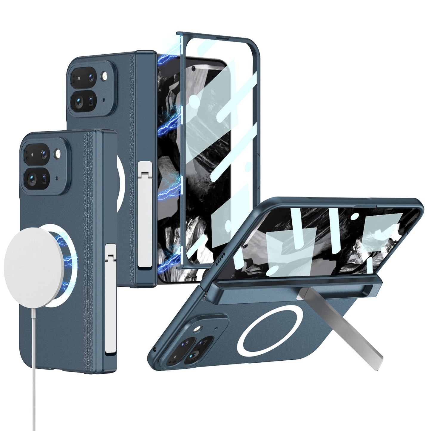 FoldShield MagSafe Google Pixel 9 Pro Fold Case with Kickstand & Hinge Armor