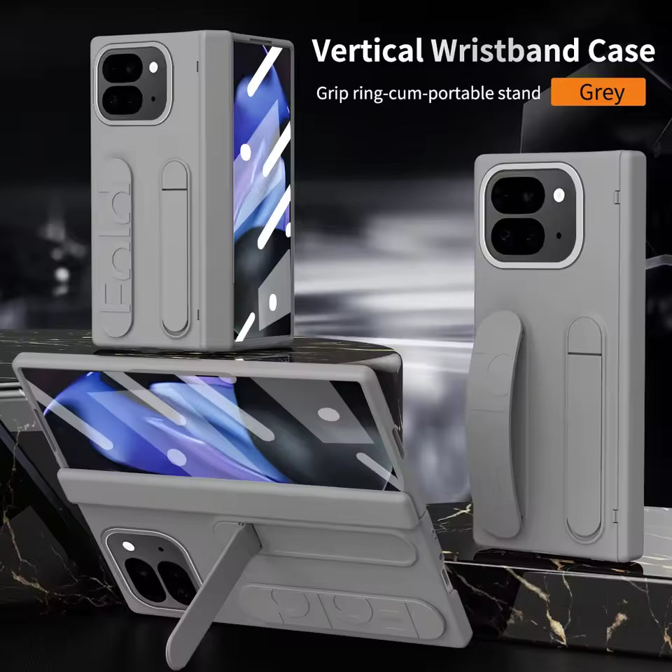 VelvetGuard Pixel 10, 9 Pro Fold Case with Luxe Strap, Camera & Screen Armor