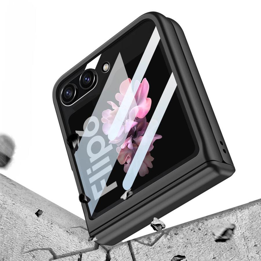 MatteShield Galaxy Z Flip 7, 6 & 5 360° Magnetic Hinge Case with Screen Protection