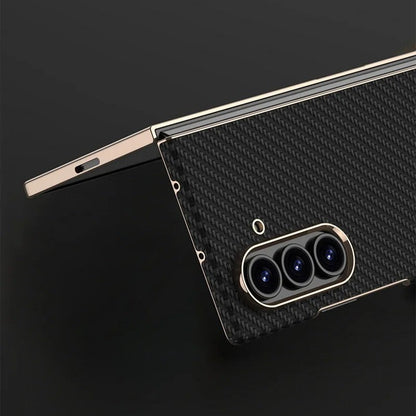 PrestigeCurve™ Genuine Leather Electroplated Case for Samsung Galaxy Z Fold 7