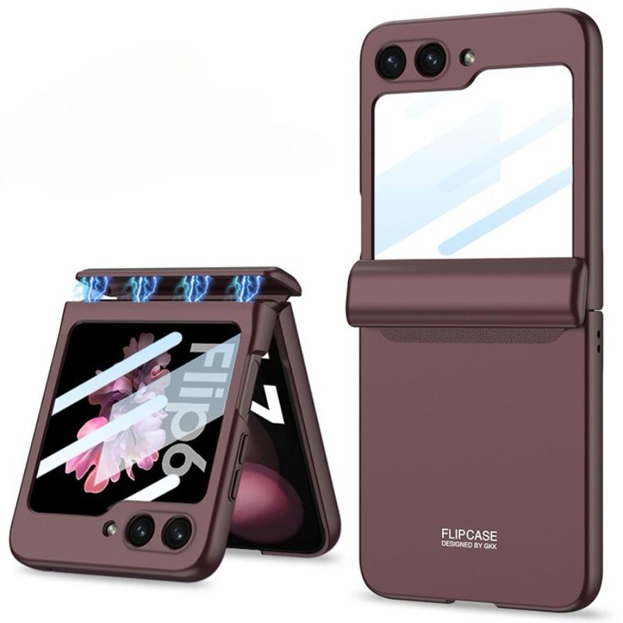 MatteShield Galaxy Z Flip 7, 6 & 5 360° Magnetic Hinge Case with Screen Protection