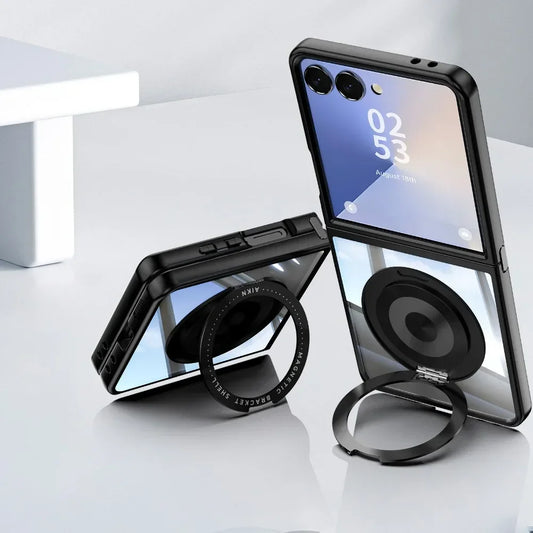 MagArmor Galaxy Z Flip 7 & 6 Magnetic Case with 360° Ring Stand