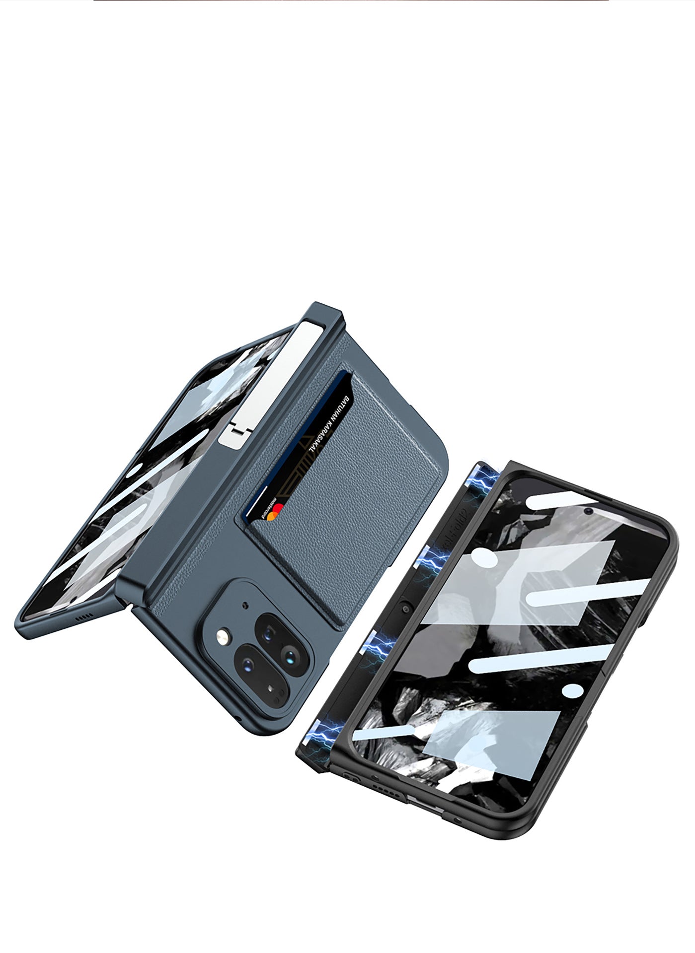 CardShield Google Pixel 10, 9 Pro Fold Leather Case with Hinge Armor & Kickstand