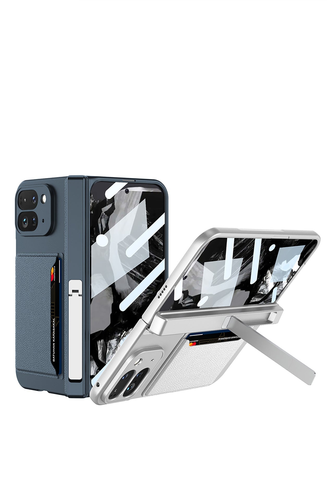 CardShield Google Pixel 10, 9 Pro Fold Leather Case with Hinge Armor & Kickstand