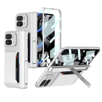 CardShield Google Pixel 10, 9 Pro Fold Leather Case with Hinge Armor & Kickstand