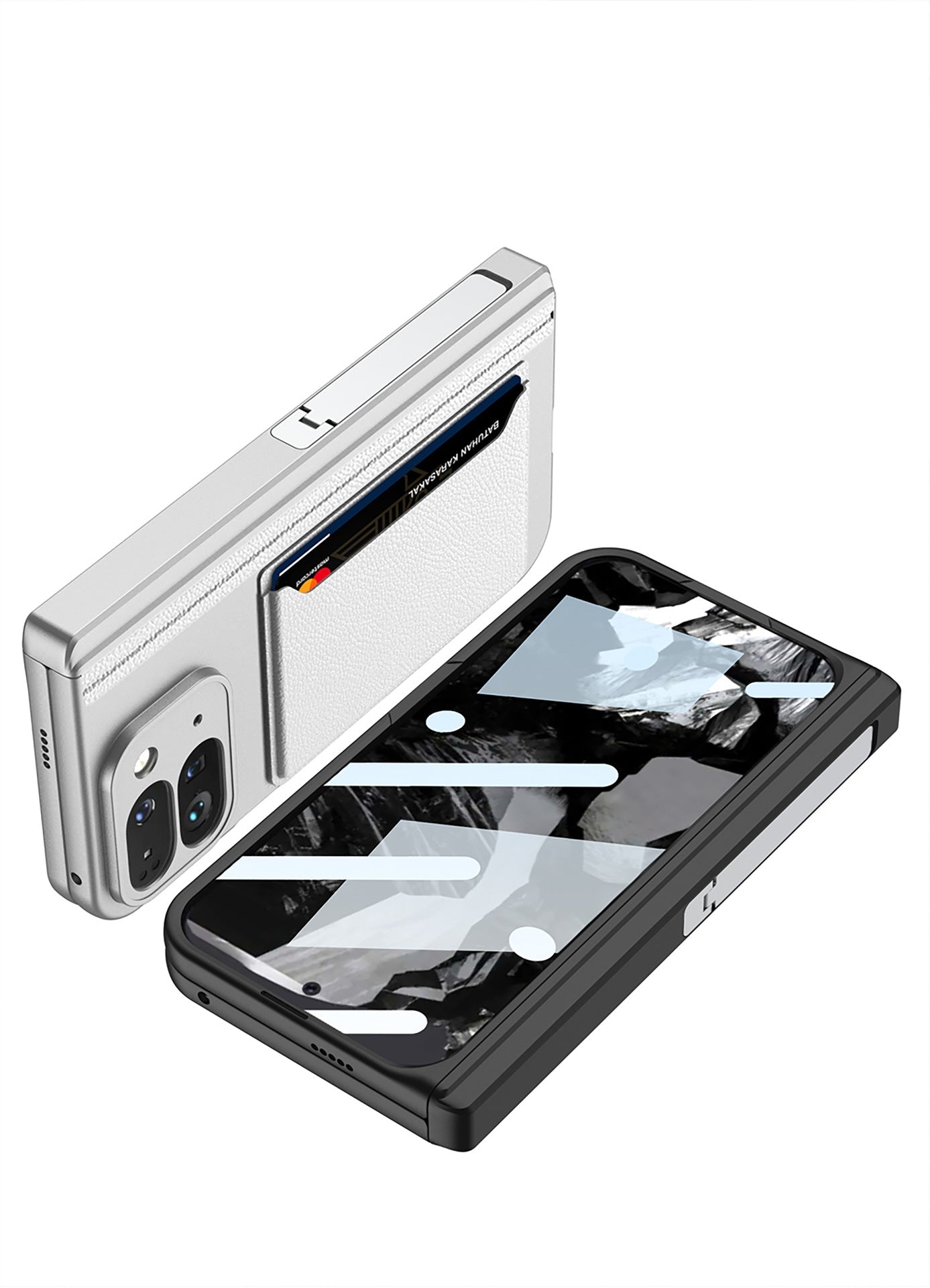CardShield Google Pixel 10, 9 Pro Fold Leather Case with Hinge Armor & Kickstand