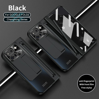 FlexGuard Google Pixel 10, 9 Pro Fold Case with Stylus Slot & Bracket Stand
