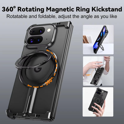 FrameGuard Google Pixel 10 & 9 Series Frameless Magnetic Case with Ring Stand