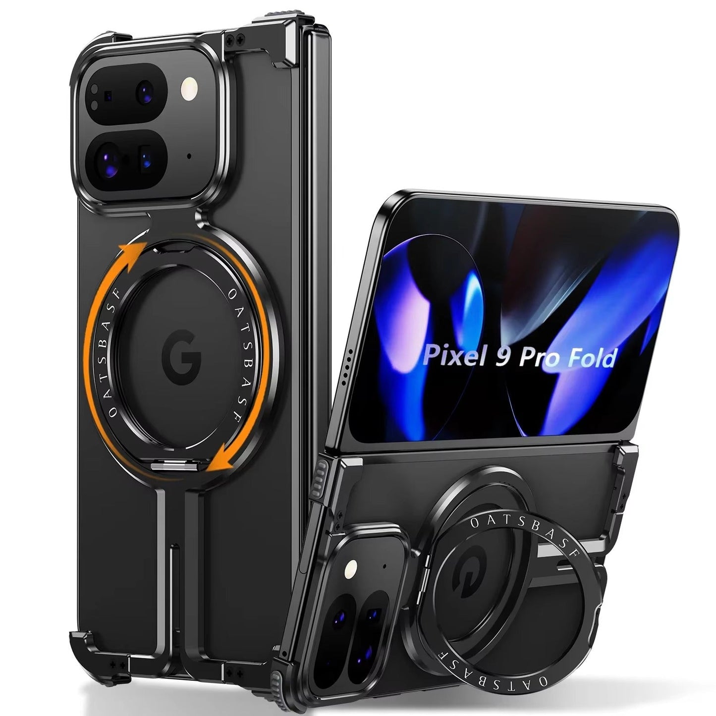 FrameGuard Google Pixel 10 & 9 Series Frameless Magnetic Case with Ring Stand