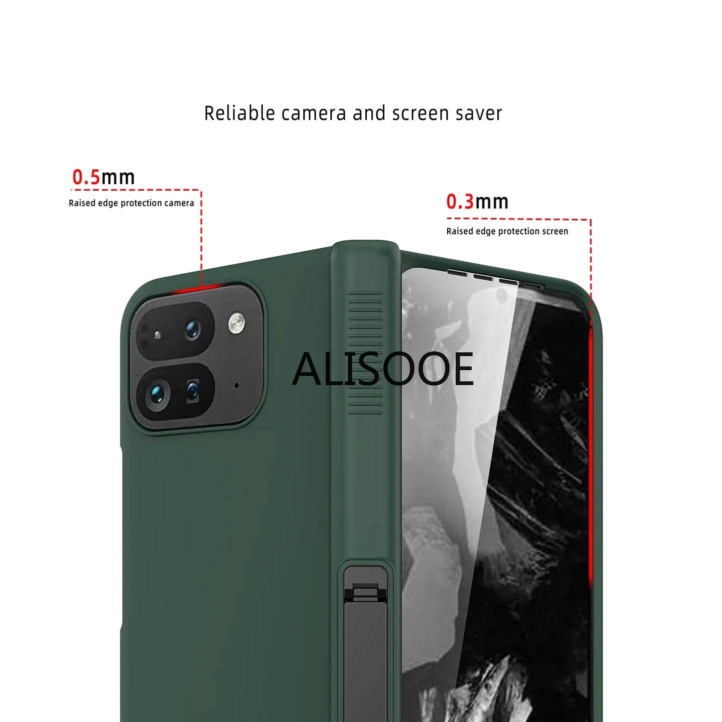HingeShield Max Google Pixel 9 Pro Fold Case with Invisible Stand & Full Coverage