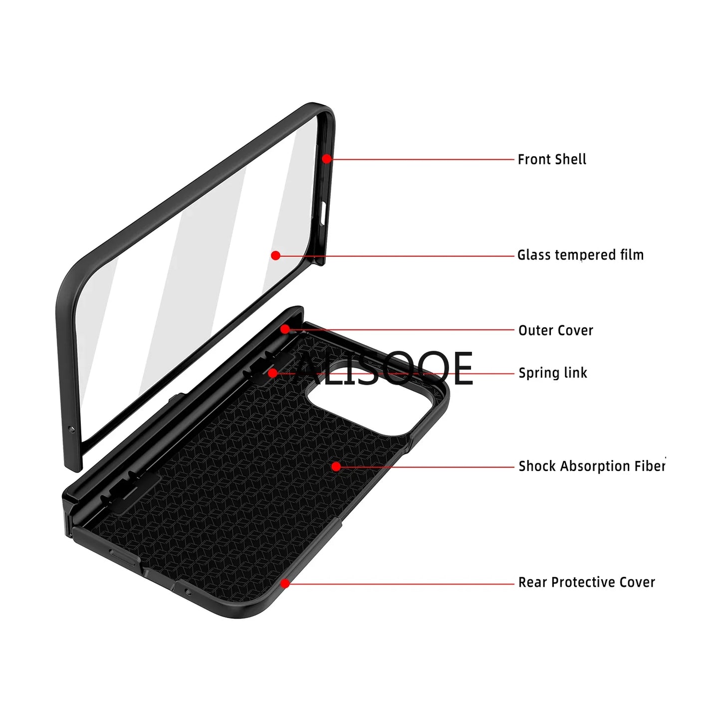 HingeShield Max Google Pixel 9 Pro Fold Case with Invisible Stand & Full Coverage