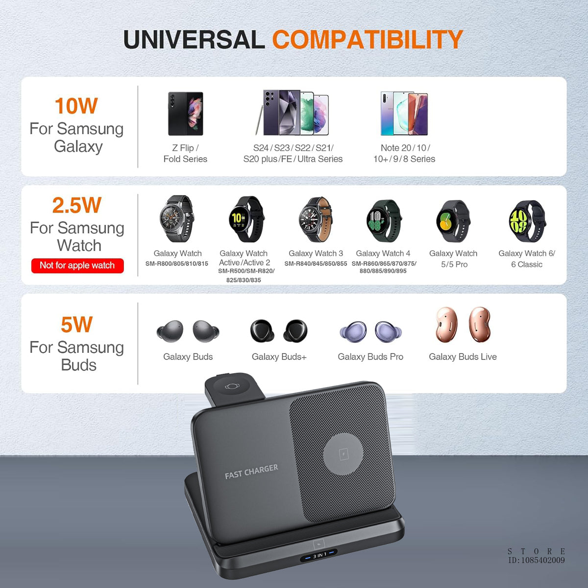 PowerDock™ Fast Wireless Charging Station