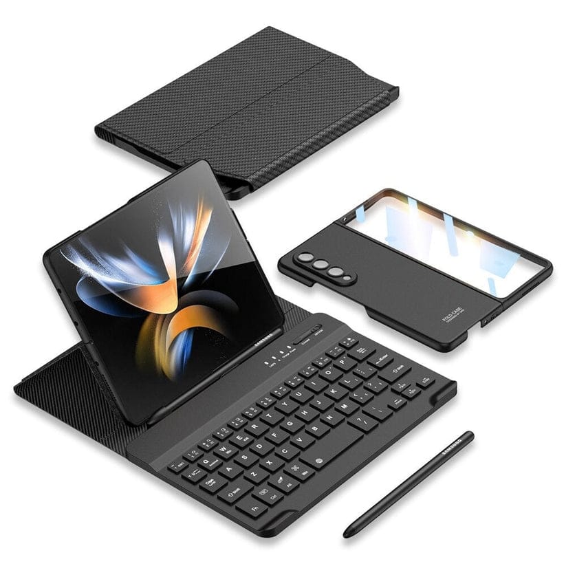 FlexStation™ 4-in-1 WorkSuite – Slim Case, Keyboard, Pen & Leather Stand for Z Fold