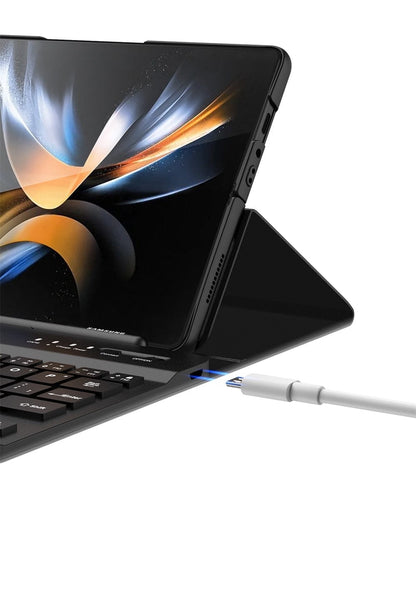 FlexStation™ 4-in-1 WorkSuite – Slim Case, Keyboard, Pen & Leather Stand for Z Fold