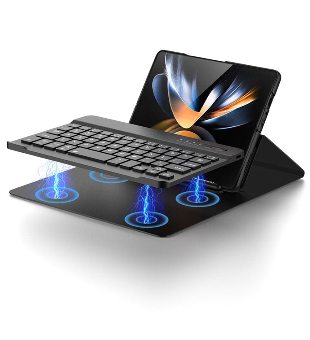 FlexStation™ 4-in-1 WorkSuite – Slim Case, Keyboard, Pen & Leather Stand for Z Fold