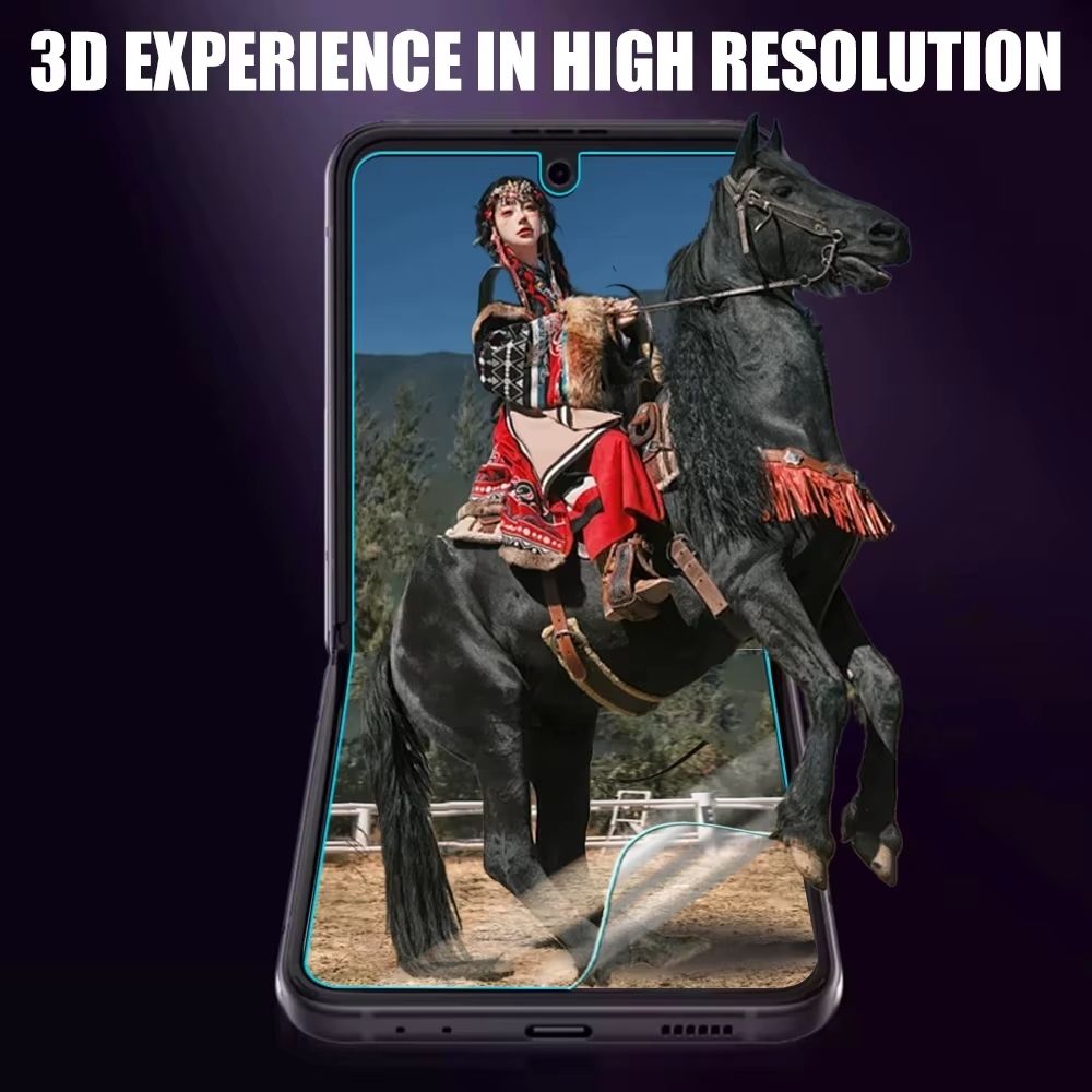 AquaGuard Galaxy Z Flip 7, 6, 5 & 4 9-in-1 Hydrogel Full Screen Protector Set